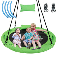INFANS 660lbs 40 Inch Saucer Tree Swing, Round Flying Swing Seat for Kids, Outdoor Round Platform Swing