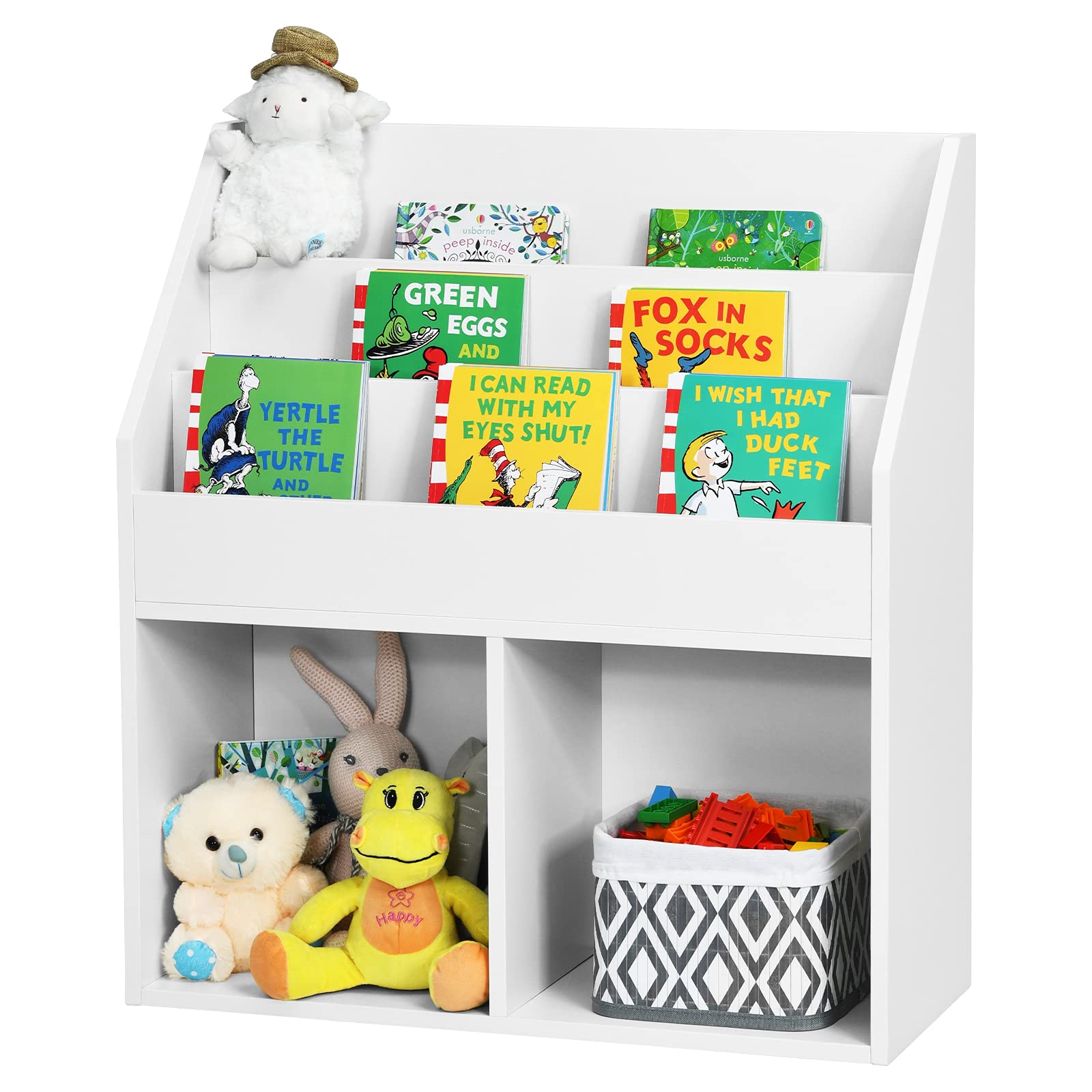 2-in-1 Space Saving Book Rack for Kid’s Bedroom