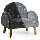 INFANS Kids Sofa with Glow in The Dark, Toddler Armchair Couch, Upholstered Comfy Foam Children Chair for Kindergarten Playroom