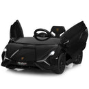 INFANS 12V Licensed Lamborghini Sian Kids Ride on Car with Parent Remote Control, Electric Toy Roadster Carbon Fiber Textured