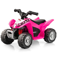 Infans Kids Ride on ATV, 6V Electric Vehicle for Toddlers, 4 Wheeler Battery Powered Motorized Quad Toy Car
