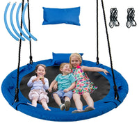 INFANS 660lbs 40 Inch Saucer Tree Swing, Round Flying Swing Seat for Kids, Outdoor Round Platform Swing