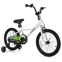 INFANS Kids Bike, 16 18 Inch Toddlers Bike with Training Wheels Safety Bell Adjustable Seat and Handlebar