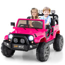 INFANS 2 Seater Ride on Truck, 12V Battery Powered Electric Vehicle for Kids with Remote Control, Power Display, LED Lights