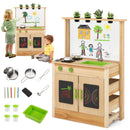 INFANS Outdoor Play Kitchen with Acrylic Drawing Board Blackboard