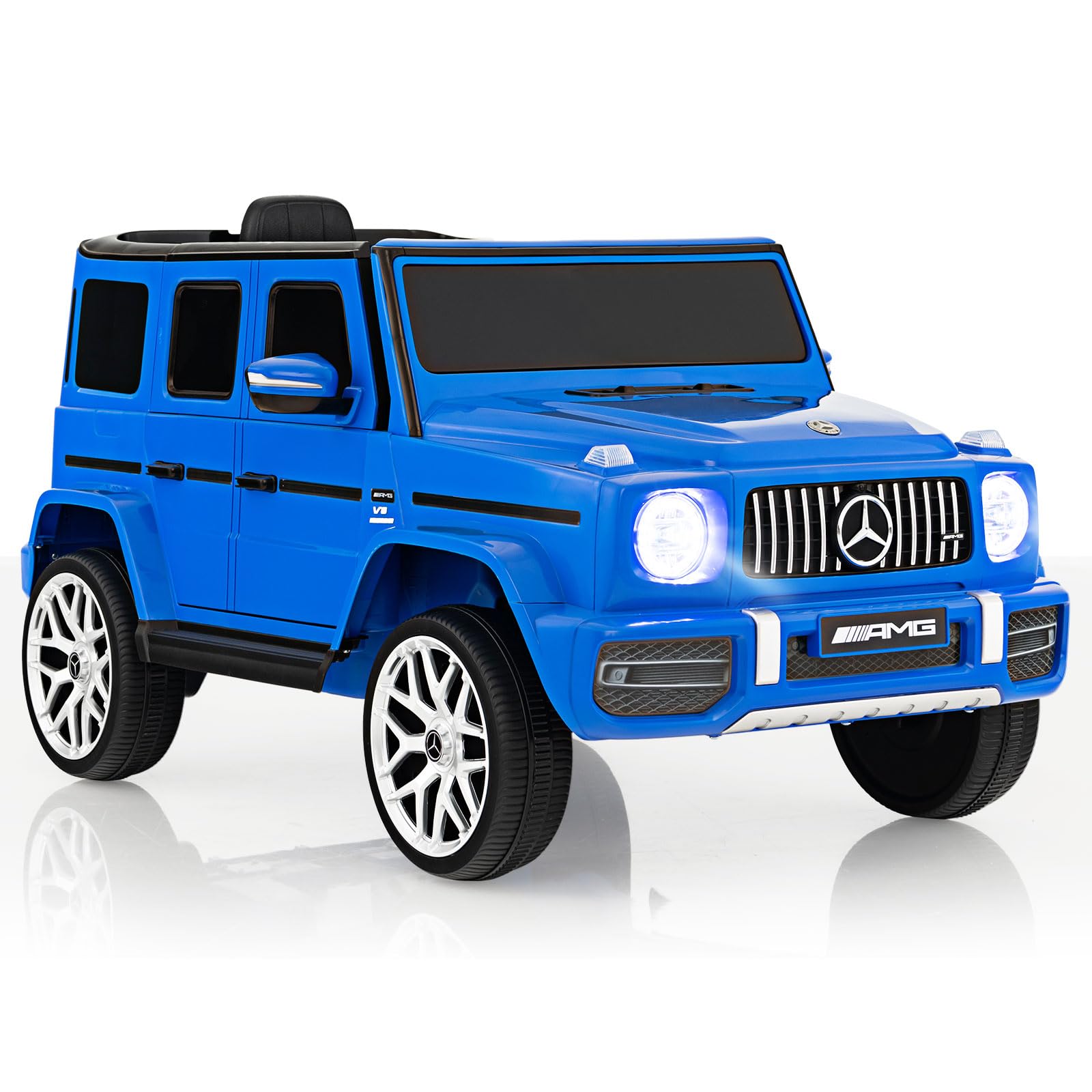 INFANS Licensed Mercedes Benz G63 Kids Ride on Car, 12V Electric Vehicle, Battery Powered for Children Boy Girl