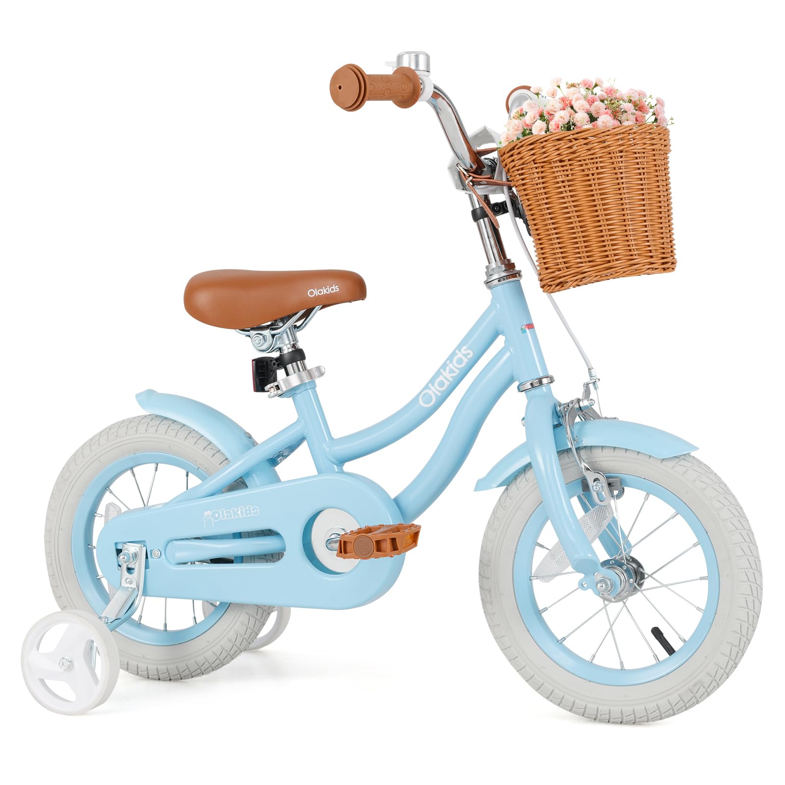 OLAKIDS Kids Bike, 12 14 16 18 Inch Toddlers Bike with Removable Training Wheels, Children's Bicycle for Girls Boys Age 3-8