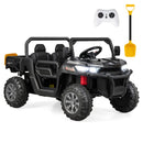 INFANS 2 Seater Ride on UTV, 12V Kids Electric Vehicle Dump Truck, Toddlers Battery Powered Car with Music