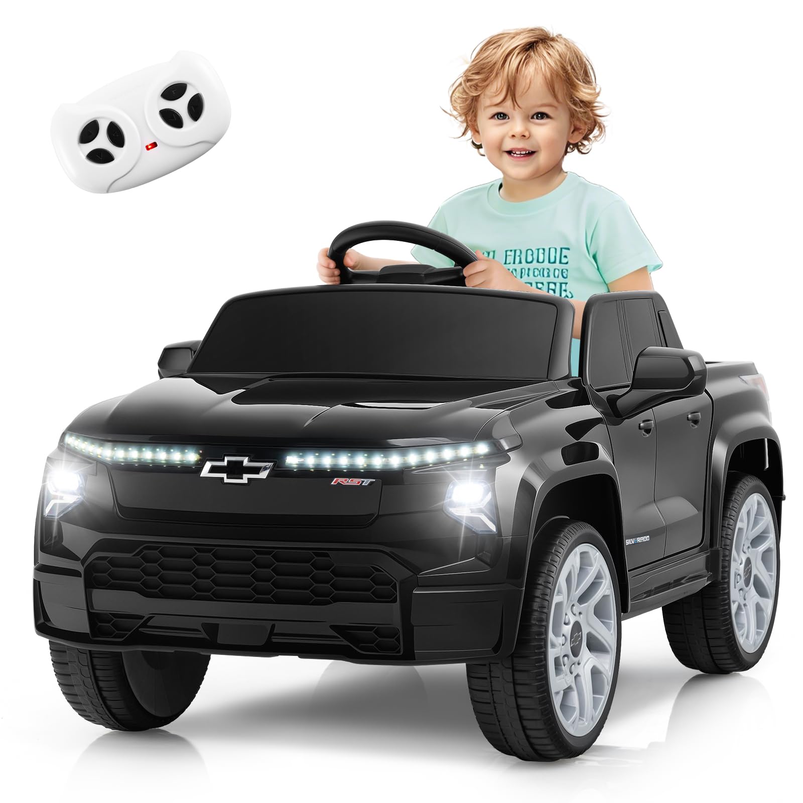 12V Licensed Chevrolet Silverado Ride on Car with Remote Control