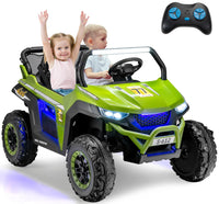 INFANS 2 Seater Kids Ride on UTV, 12V Electric Truck Car with Remote Control, Battery Powered Vehicle