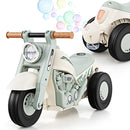 INFANS Ride on Push Car, Foot-to-Floor Sliding Car for Toddlers Kids Motorcycle with Bubble Maker, 3 Wheels Ride on Toys