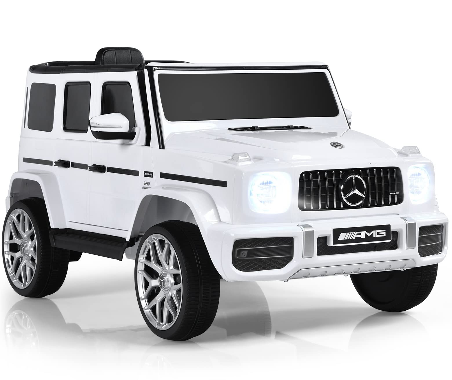 INFANS Licensed Mercedes Benz G63 Kids Ride on Car, 12V Electric Vehicle, Battery Powered for Children Boy Girl