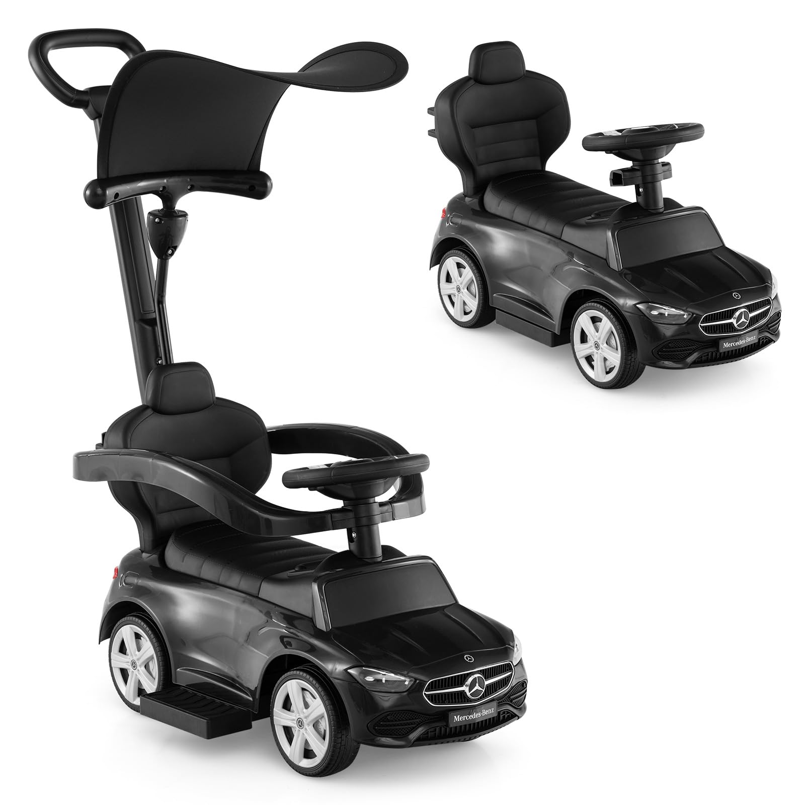 Licensed Mercedes Benz Push Car for Toddlers by INFANS