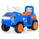INFANS Ride on Car, 6V Electric Toy for Kids with Radar, Rocket, MP3, USB, Horn, 4-Wheeler Battery Powered Quad Gift for Toddlers