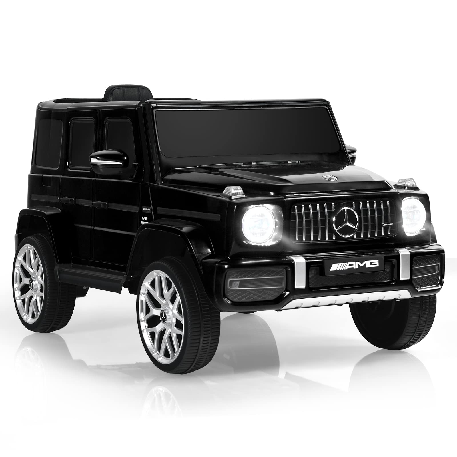 INFANS Licensed Mercedes Benz G63 Kids Ride on Car, 12V Electric Vehicle, Battery Powered for Children Boy Girl