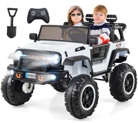 INFANS 24V 2 Seater Ride on Car for Kids, 2WD/4WD Battery Powered with Remote Control, 20" Wide Seat Electric Jeep Toys