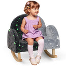 INFANS Kids Sofa with Glow in The Dark, Toddler Rocking Chair, Upholstered Comfy Foam Children Chair for Kindergarten Playroom