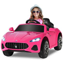 Pink Licensed Maserati Electric Vehicle with Remote Control