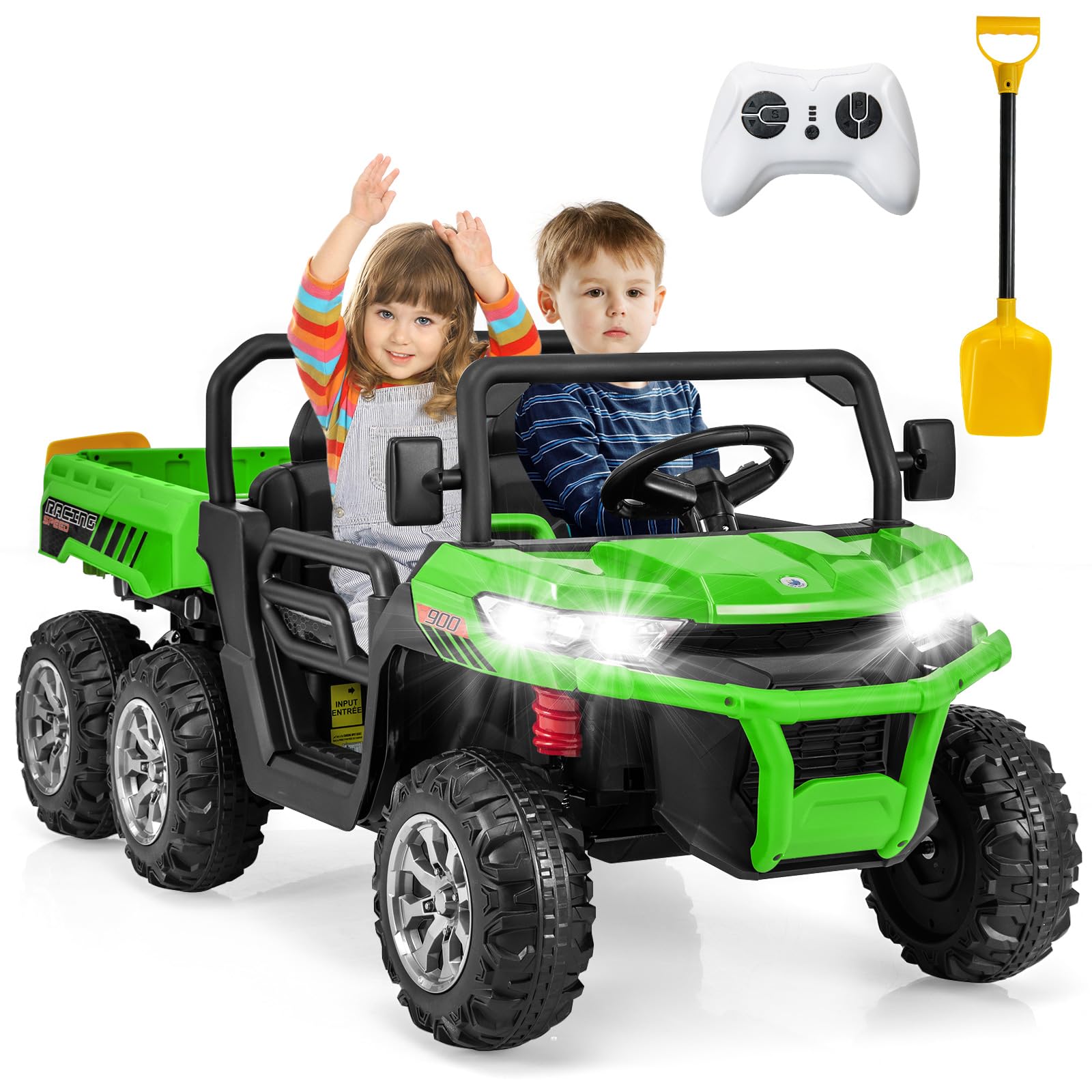 4WD 6x6 Battery Powered Kids UTV with Remote Control