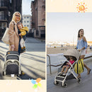 INFANS Lightweight Baby Stroller for 0-36 Month, Compact Stroller with One-Hand Fold, Travel Stroller for Airplane