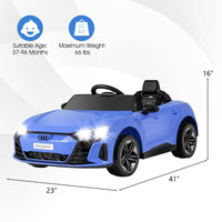 INFANS 12V Kids Ride on Car, Licensed Audi RS e-tron GT Electric Vehicle, Toddlers Battery Powered Toy