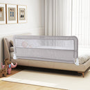INFANS Bed Rail for Toddlers, 59" Foldable Safety Baby Crib Rail Fit for Kids Twin, Extra Long Swing Down Bed Guardrail for Convertible Crib, Queen, Full, King Mattress Side Guard