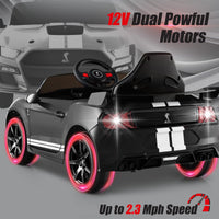 Licensed Ford Mustang GT500 Ride on Car for Kids by INFANS, Battery Powered Electric Vehicle with Remote Control, 37-96 months