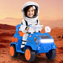 INFANS Ride on Car, 6V Electric Toy for Kids with Radar, Rocket, MP3, USB, Horn, 4-Wheeler Battery Powered Quad Gift for Toddlers