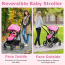 INFANS 2 in 1 Baby Stroller, High Landscape Infant Stroller, Foldable Pushchair