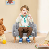 INFANS Kids Sofa with Glow in The Dark, Toddler Armchair Couch, Upholstered Comfy Foam Children Chair for Kindergarten Playroom