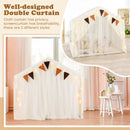 INFANS Kids Play Tent, Large Size Playhouse with Star Light Windows, Indoor Outdoor Princess Tents Castle for Toddlers