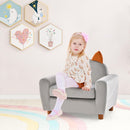 INFANS Kids Sofa, Children Armrest Chair with Sturdy Wood Construction and Dutch Velvet