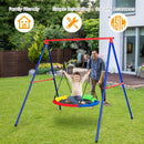 INFANS 660lbs 40 Inch Saucer Tree Swing, Round Flying Swing Seat for Kids, Outdoor Round Platform Swing