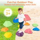 INFANS Balance Stepping Stones for Kids, 6, 11pcs Non-Slip Plastic Balance Stones, Indoor Outdoor Coordination Balance Blocks