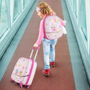 INFANS Kid Luggage Set, 12’’ Travel Backpack and 16’’ Carry on Suitcase with Rolling Spinner Wheels for Children Boys Girls
