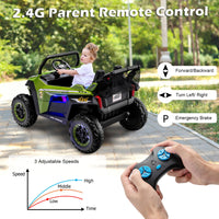 INFANS 2 Seater Kids Ride on UTV, 12V Electric Truck Car with Remote Control, Battery Powered Vehicle