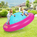 INFANS 8FT Inflatable Dome Rocker Bouncer, Outdoor Kids Giant Roll and Play Seesaw Rocker with 6 Secure Handles