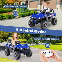 INFANS 12V Ride on Car UTV, Battery Powered Off-Road Kids Electric Vehicles with Remote Control, Music, Horn, MP3, Lights