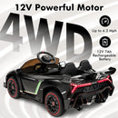 INFANS 2 Seater Kids Ride on Car, 12V 4WD Licensed Lamborghini Veneno Powered Electric Vehicle with Rocking Mode, Remote Control