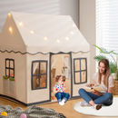 INFANS Kids Play Tent with Washable Mat Star Light Windows, Large Playhouse Toys for Children Boys Girls INFANS