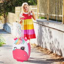 INFANS Kids Luggage, 16’’ Carry On Rolling Suitcase for Girls Boys with 2 Flashing Spinner Wheels INFANS