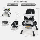 INFANS 9 in 1 High Chair, Convertible Baby Highchair, Table and Chair Set Building Block Infant Dining Booster Seat
