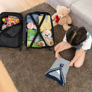 INFANS Kid Luggage Set, 12’’ Travel Backpack and 16’’ Carry on Suitcase with Rolling Spinner Wheels for Children Boys Girls INFANS