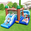 INFANS Inflatable Bounce House, Snowman Theme Kids Jumping Castle, Indoor Outdoor Inflatable Obstacle Course