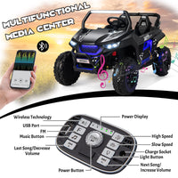 INFANS 2 Seater Kids Ride on UTV, 12V Electric Truck Car with Remote Control, Battery Powered Vehicle