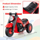 INFANS Ride on Push Car, Foot-to-Floor Sliding Car for Toddlers Kids Motorcycle with Bubble Maker, 3 Wheels Ride on Toys