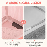 INFANS Kids Play Tent, Anti-Trip Large Playhouse Toys for Children Boys Girls, Princess Tents Castle