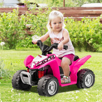 Infans Kids Ride on ATV, 6V Electric Vehicle for Toddlers, 4 Wheeler Battery Powered Motorized Quad Toy Car