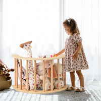 INFANS Wooden Arch Climber Rocker with Soft Cushion, 6 in 1 Montessori Climbing Toys for Toddlers, Gym Playset Gift for Kids