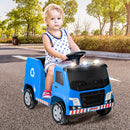 INFANS Ride on Car, 6V Recycling Garbage Truck Electric Vehicle with Music, Horn, Warning Lights